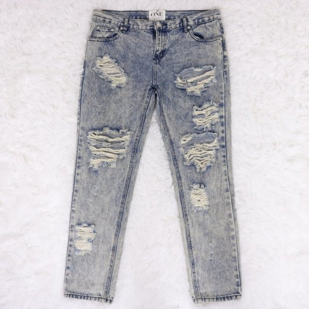 One Teaspoon awesome baggies mid rise jeans b712